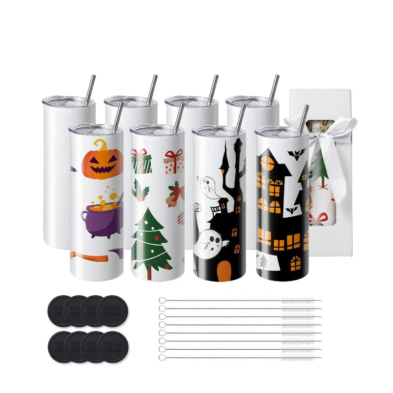 Sublimatiebeker – Thermosbeker – Drinkbeker – Isolatiebeker – Roestvrij Staal – 591,5 Ml – Dubbelwandig - QUORE