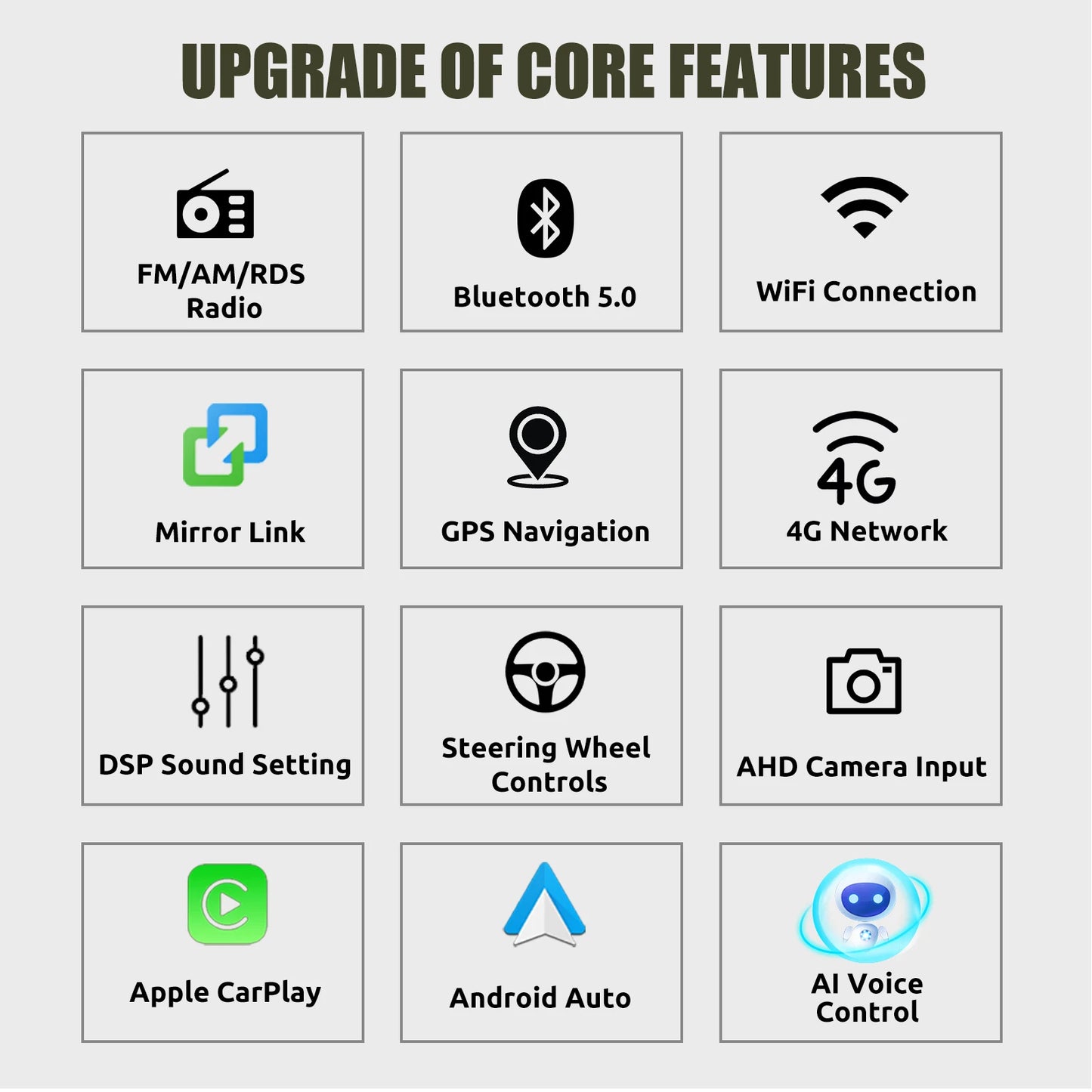 ESSGOO Android 14 Car Radio Carplay 6+128G For Volkswagen Passat b6 b7 golf 5 6 Polo Jetta Skoda Car Multimedia Player GPS WiFi