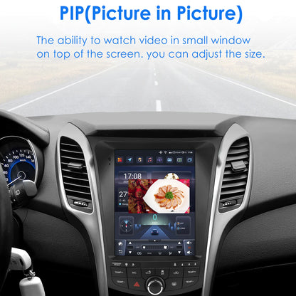 Multimedia Autoradio – 2-DIN Radio – Android Autoradio – GPS Navigatie – 9,7 Inch QLED Touchscreen – Android 14 Besturingssysteem – Draadloos CarPlay & Android Auto - QUORE
