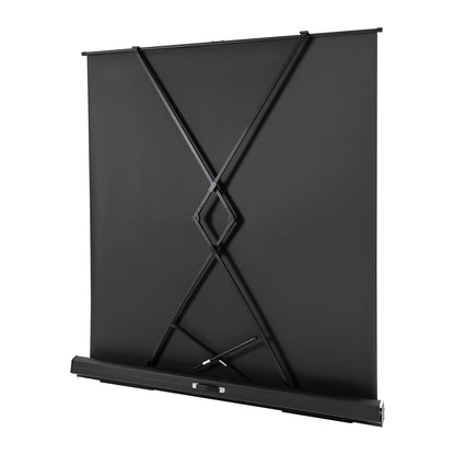 Projectiescherm – Beamerscherm – Projectiedoek – Mobiel Scherm – Draagbaar Scherm – 80 Inch 16:9 – Verstelbare Hoogte 40 Inch – Lichtgewicht Aluminium Frame - QUORE