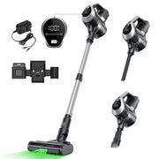 Cordless Stick Vacuum Cleaner - Stick Vacuum Cleaner - Vacuum Cleaner - Cordless Stick Vacuum Cleaner - Powerful Suction - 20KPa - LED - 6 In 1 - HEPA - 28W - Gray