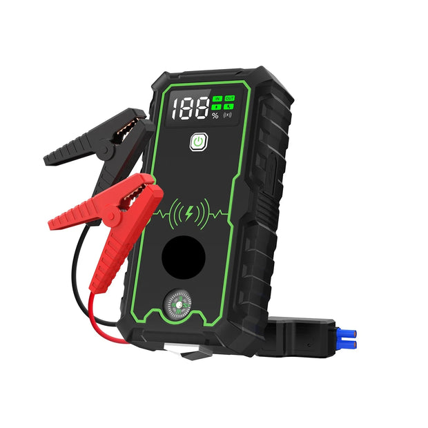 Jumpstarter - Jumpstarter voor Auto - 12V - 2500A - 10W - Startapparaat voor Auto - Jumpstarter met Powerbank - Multifunctionele Jumpstarter - Zwart