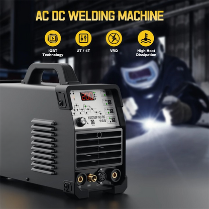 Lasmachine – TIG-lasapparaat – MMA-Lassysteem – AC/DC Lasser – Inverter Lasmachine – 200A TIG Uitgang – IP21S Bescherming - Met Pedaal