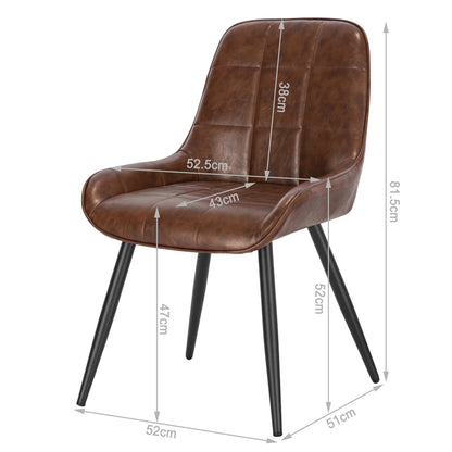 Eetkamerstoelen – Velvet Stoelen – Dining Stoelen – Comfortabele Stoelen – Scandinavische Stoelen – 2-delige Set Turkooizen Fluweel – Ergonomisch Ontwerp – Stevig Metalen Frame