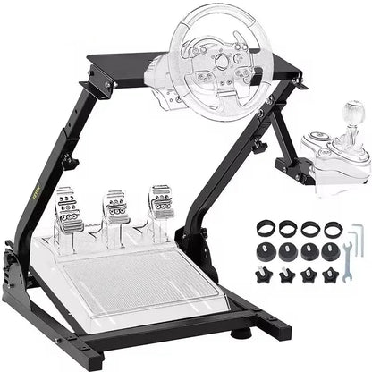 Race Stuurwiel met Standaard - Sim Racing Wheel Stand Compatibel met Thrustmaster T500RS, T248, 128, Fanatec en CSR Pedalen - Stuurwiel voor PS4 - Geschikt voor Logitech G29, G27 en G25