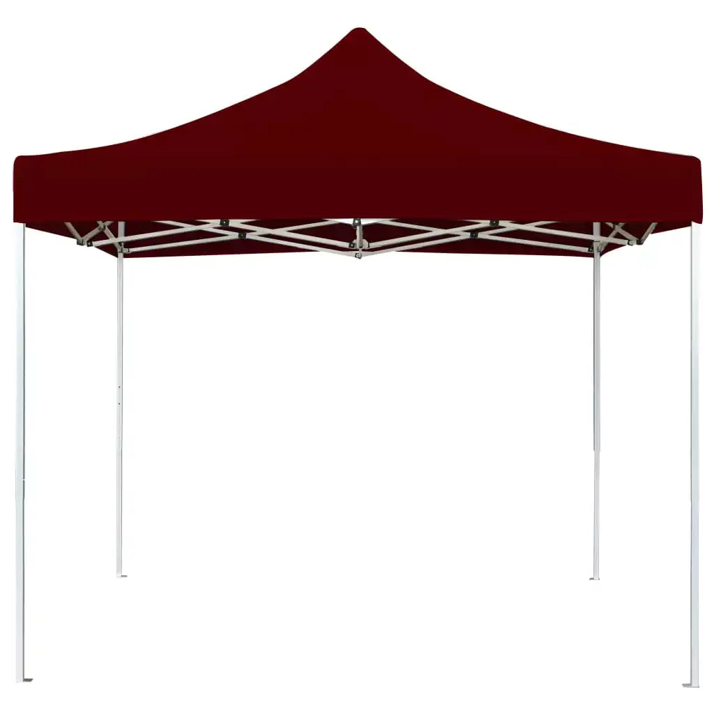 Tuinpaviljoen – Partytent – Draagbare Tent – Buitentent – Ontvouwbare Ontvangsttent – Schaduwtent – UV-Bescherming – Aluminium Frame – 3x3 Meter - Rood