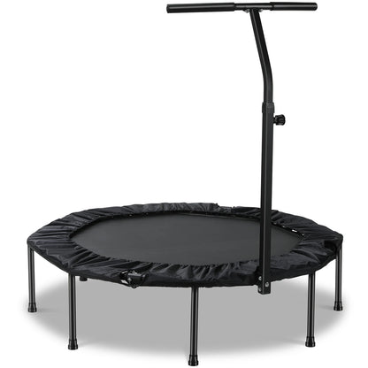 Fitness Trampoline - Mini Trampoline - Opvouwbaar Ontwerp - 127 cm Trampoline - Verstelbare T-handgreep - Indoor - Outdoor - TÜV GS-gecertificeerd - Max 150 kg - Rood - QUORE