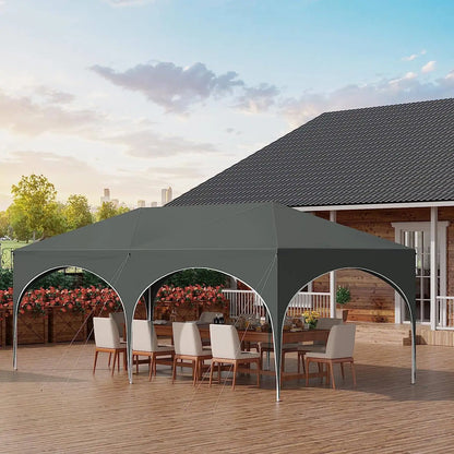 Tuinpaviljoen – Partytent – Outdoor Tent – Tuinkamer – Markttent – Waterdicht – 3x6 Meter – UV-Bescherming - Grijs