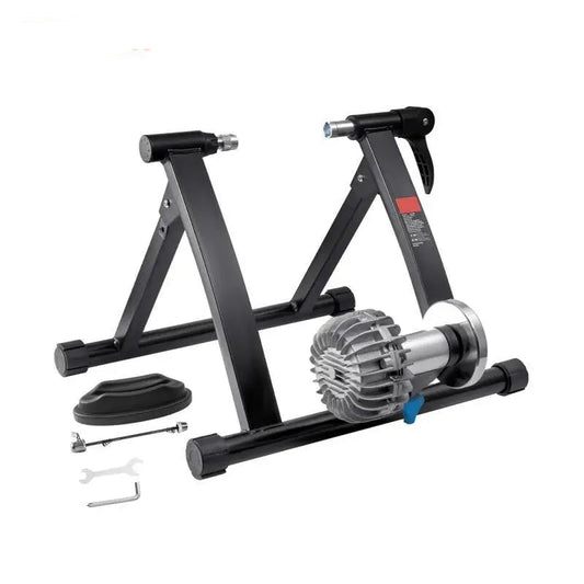 Bike Trainer - Bike Trainer Stand - Exercise Bike - Indoor Bike Trainer - High Performance Rolling Bench Bike - Magnetic Motor With - Fluid Stationary Bike Stand - Fluid Flywheel Portable Bike Stand