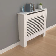 Radiatorombouwen - Radiatorbekleding - Woonkamer Meubels - Moderne Minimalistische Stijl - Horizontaal - Klein - Buitenkant 78x19x92.2cm/30x7.4x36inch - Binnenkant 71x17.3x91cm/28x6.8x35.8inch - Wit