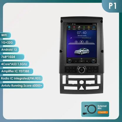 9,7 Inch Android Autoradio – Multimedia Systeem – GPS Navigatie – Carplay Ondersteuning – 4G Connectiviteit – Compatibel Peugeot 407 (2004-2011) – Double Din – Touchscreen Display