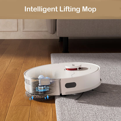 Robotstofzuiger - Roborock - Vacuum Cleaner - Dweilrobot - Draadloze - met Dweilfunctie - 8000Pa - Automatisch -  Stofzuigen en Drogen - Slimme Schoonmaakrobot - 3L Stofopvang - 4L Watertank - Voor Tegels & Tapijt