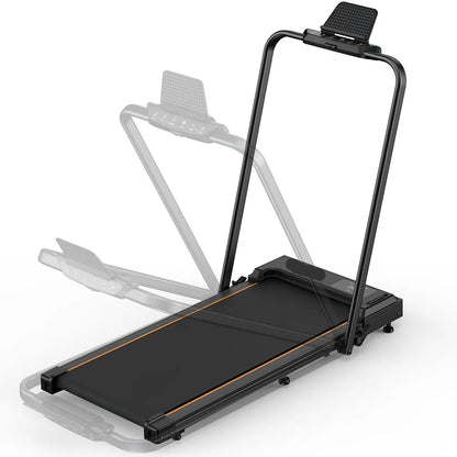 Loopband - Walking Pad - Wandelband - Hardloopband - Loopbanden - 2-in-1 - met 2,5 PK Motor - Afstandsbediening - Compacte Opvouwbare Treadmill - voor Thuis en Kantoor – Max. 120 kg – Snelheid 1–10 km/u