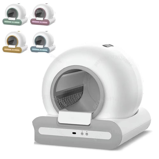Slimme Kattenbak - Zelfreinigende Kattenbak - Automatische Kattenbak - Kattenbak - 65L - Semi-omsloten Ontwerp - voor Katten