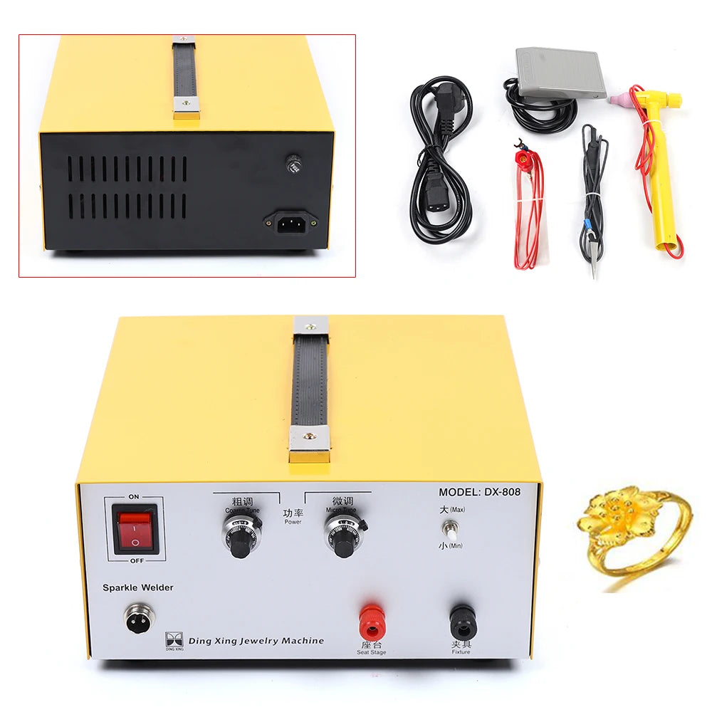 Puntlasmachine – Spotlasser – Microlasapparaat – Juvelierlasmachine – Mini Lasmachine – 80 Ampère Instelbaar – Compact & Draagbaar – 110-240V - QUORE