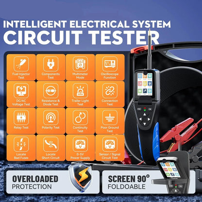 Circuittester – Multimeter – Spanningsmeter – Automatische Detectie – Oscilloscoop – 6-in-1 Functie – Injectortest