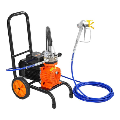 Airless Diaphragma Verfspuitmachine - Kar Airless Verfspuit - Airless Verfspuit - Verfspuiten Electrisch - Verfspuitmachine - 900W - 1800 PSI Hogedruk - Voor Grote Verfkluss - en Binnen - Buiten