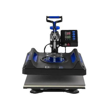 5-in-1 Warmtepers – Hittepers – Textielpers – Transferpers – T-shirtpers – 15x15inch Persoppervlak – Digitale Temperatuurregeling - Blauw