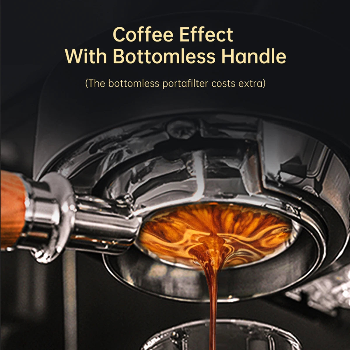 Espressomachine – 20 Bar – Compact Koffiezetapparaat - Semi-Automatisch - 1.1L - 1450W - ESE Pads - en Gemalen Koffie – RVS - Heetwaterfunctie - QUORE