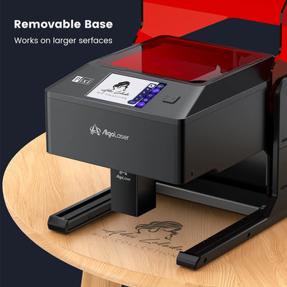 AlgoLaser 5W Laser Engraving Cutting Machine For Christmas And Halloween DIY Business Cards Stationery Wood Carving Oval Objects