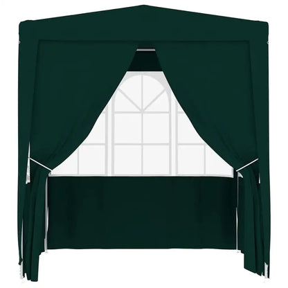 Paviljoen – Tuinpaviljoen – Partytent – Buitentent – Tuinent – Overkapping – Waterdicht – Robuust Stalen Frame - 2.5 x 2.5 m - Groen