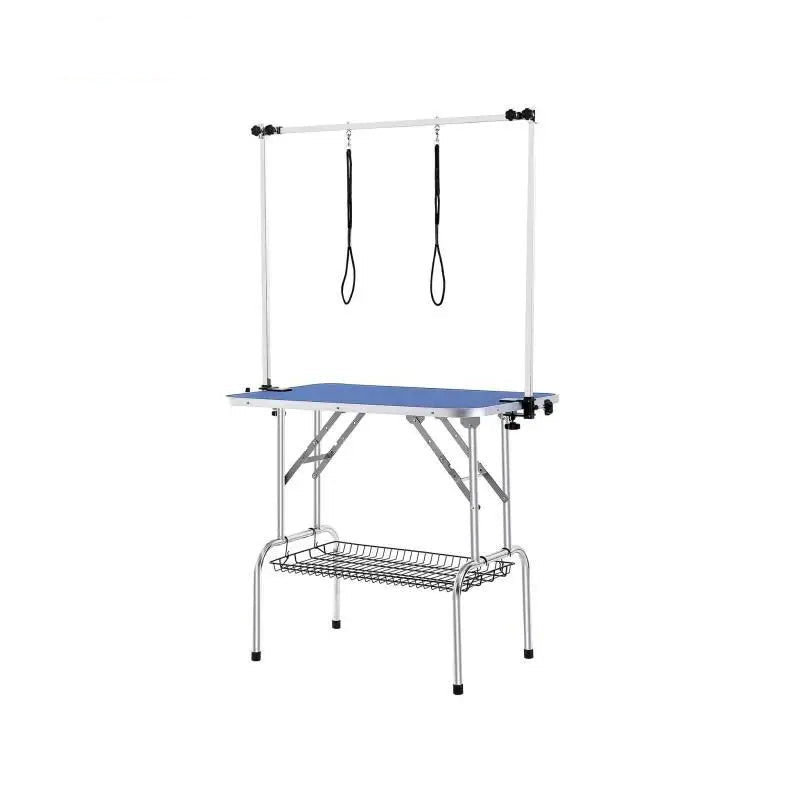 Hondentrimtafel - Grooming Tafel Kniptafel - Opvouwbare Pet Stand - Pet Care Tafel - 46 Inch - met Klem - voor Medium Kleine Honden met Grooming Loop - QUORE