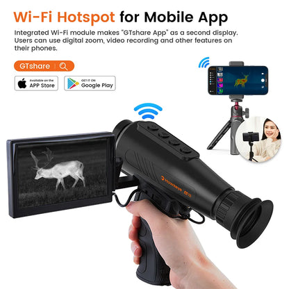 Warmtebeeldkijker – Nachtkijker – Thermische Camera – Infrarood Kijker – Monoculair – 8x Digitale Zoom – 32GB Opslag