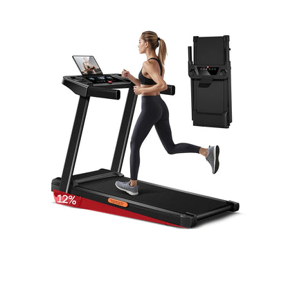 Loopband – Elektrische Loopband – Opvouwbare Loopband – Fitness Loopband – Hardloopband – Instelbare Helling 12% – 3.0 PK Motor & Ruim Loopvlak 97x40 cm - QUORE