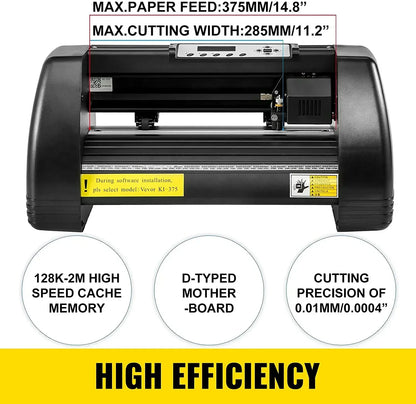 Vinyl Cutter Plotter – Vinyl Snijplotter – Stickersnijder – Creatieve Cutter – 14 Inch Snijbreedte – Instelbare Snijdruk