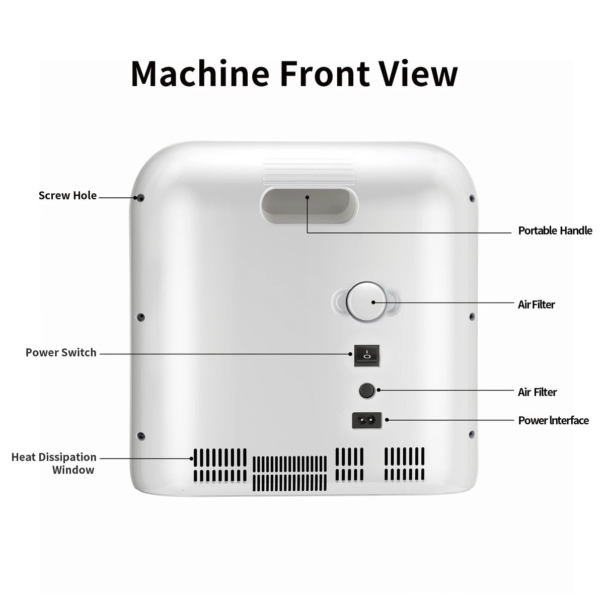 2-9L/min Portable Oxygen Concentrator Generator For Home Travel Design Adjustable 96% High Purity With Nebulizer Oxygen Machine - QUORE
