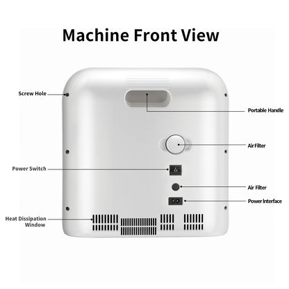 2-9L/min Portable Oxygen Concentrator Generator For Home Travel Design Adjustable 96% High Purity With Nebulizer Oxygen Machine - QUORE
