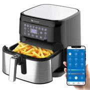 Air Fryer - Airfryer Oven - Heteluchtfriteuse - 5.5L - 1700W - 220-240V - PFAS-vrij - 360 Luchtcirculatie - Snelle kooktijd - Rookloos koken -Zwart
