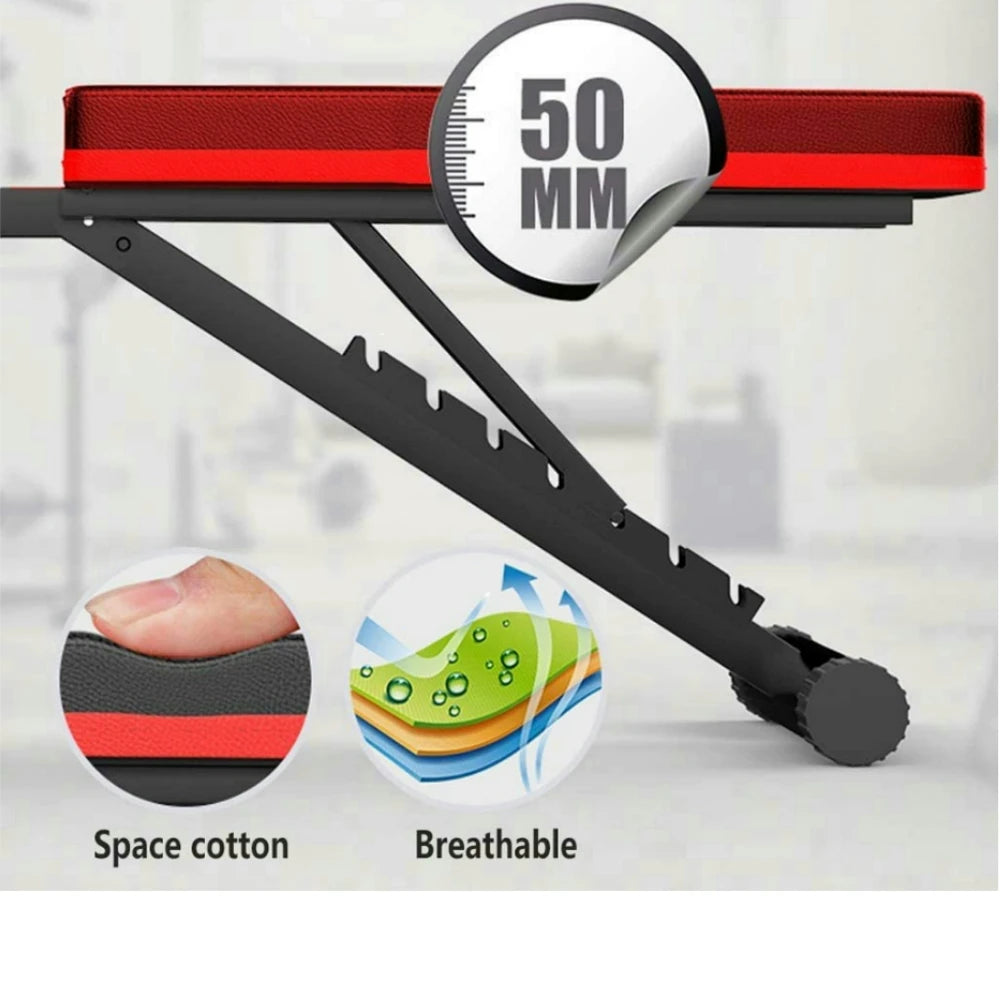 ABDOMINAL bench, adjustable, multifunctional for muscle, home gym, free shipping from Europe - QUORE