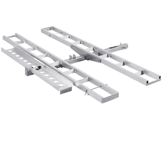 Motorfietsdrager – Motorhitchdrager – Motortransporter – Motortrailer – Motordrager – Aluminium Constructie – Inklapbare Oprijplaat 1,18 m