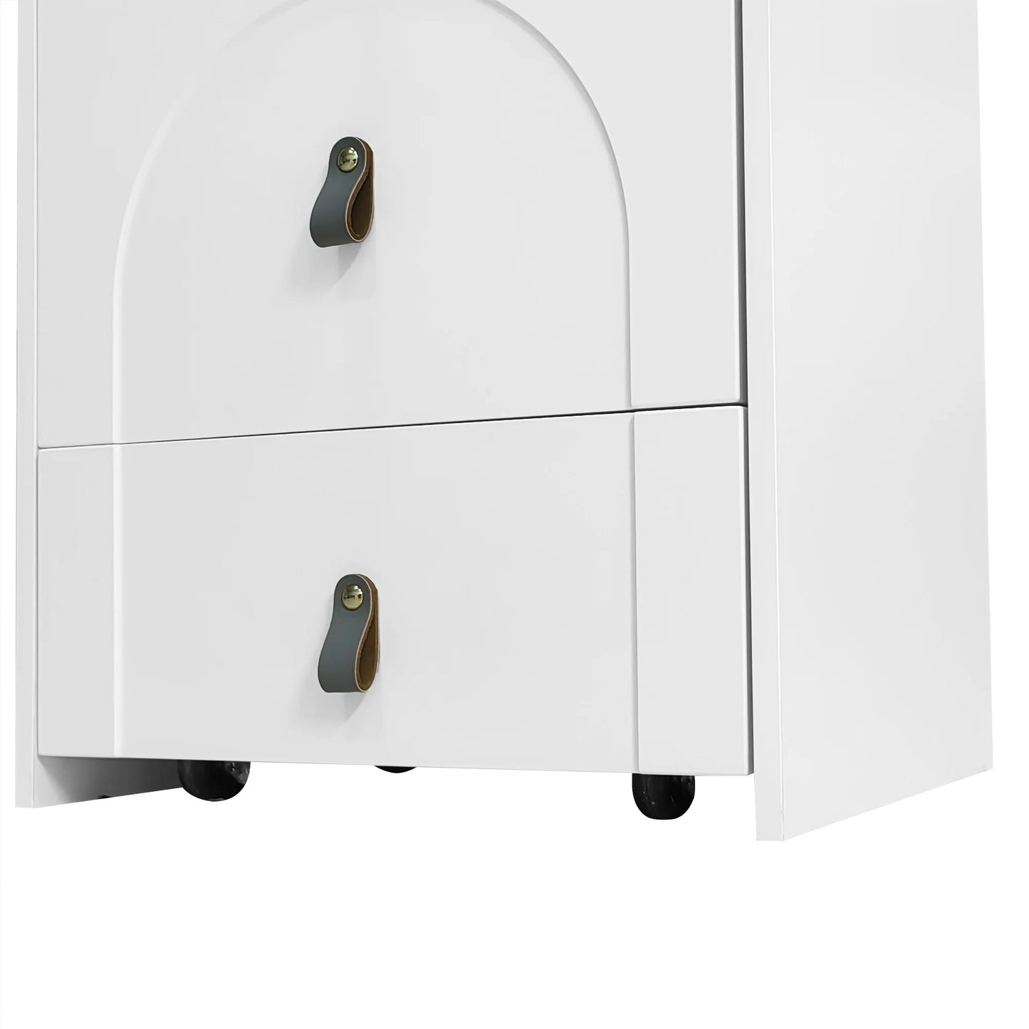 Kaptafel – Make-up Tafel – Slaapkamer Meubel – Opbergmeubel – Witte Spiegel – Instelbare LED-Verlichting – Opbergkruk