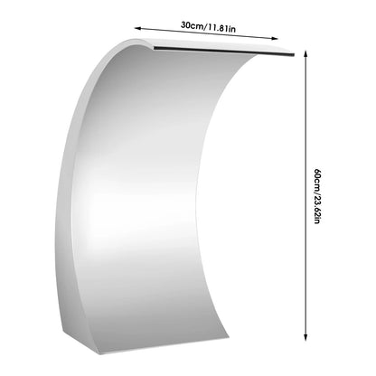 Waterval Fontein – Tuinfontein – Zwembaddecoratie – Vijveraccessoire – Roestvrij Staal 304 – 30 Cm Breedte – 60 Cm Hoogte