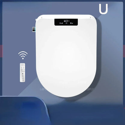 Bidetbril – Douchewc Bril – Toiletbril Bidet – Elektronisch Bidet – Bidet Opzetstuk – Warmwaterfunctie – Afstandsbediening Inclusief - 51cm - Smart Edition - U-vormig - 220V-230V