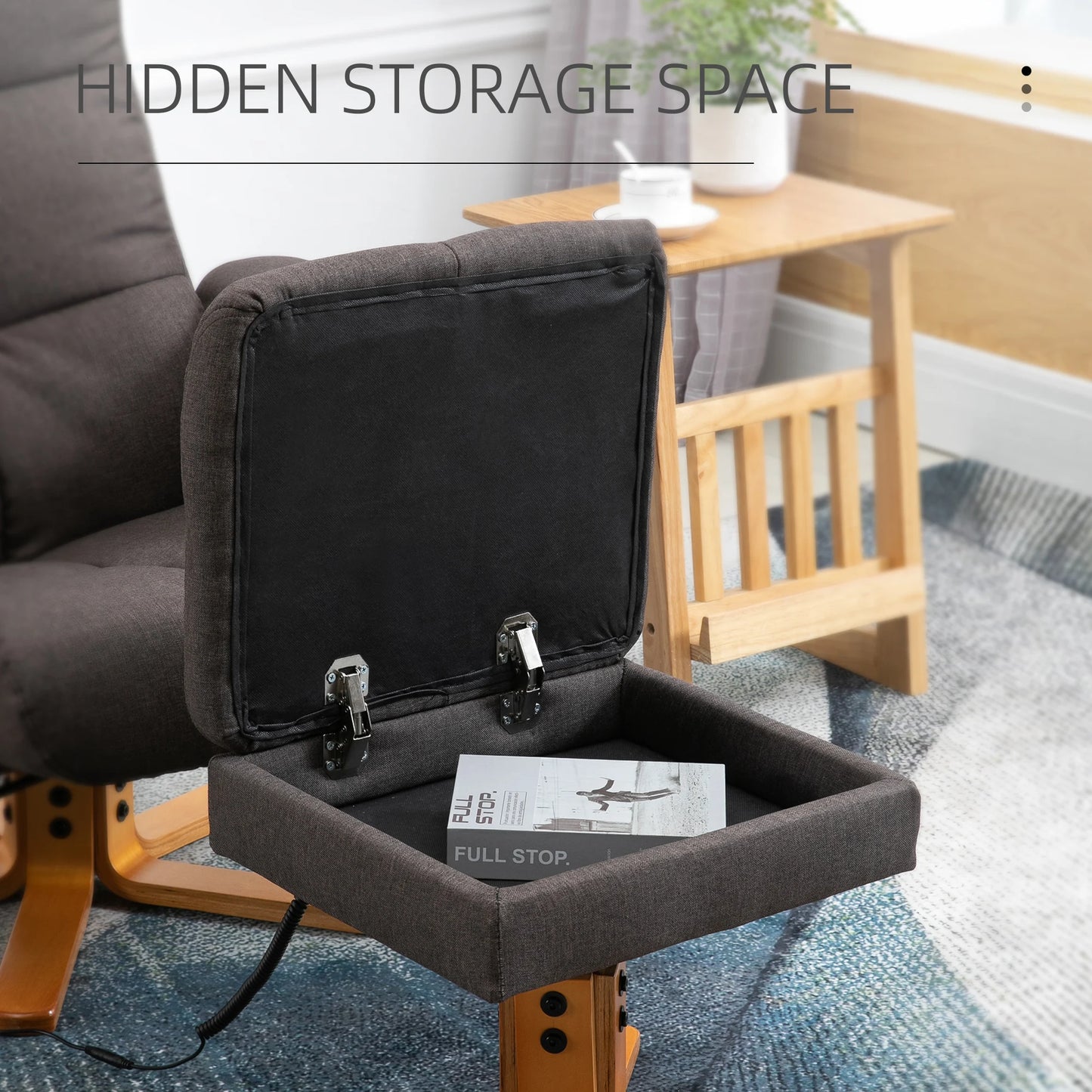 Massagefauteuil – Relaxstoel – Massagestoel – Comfortfauteuil – 10 Massagepunten – Verstelbare Rugleuning 145 Graden