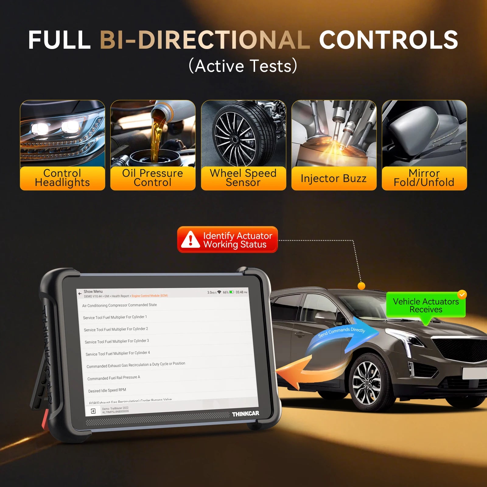Lifetime Free Update THINKCAR THINKSCAN 689BT OBD2 Diagnostic Tool DOIP CANFD Bi-directional ECU Coding 34 Resets for 140 Brands - QUORE