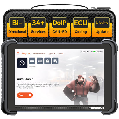 Lifetime Free Update THINKCAR THINKSCAN 689BT OBD2 Diagnostic Tool DOIP CANFD Bi-directional ECU Coding 34 Resets for 140 Brands - QUORE