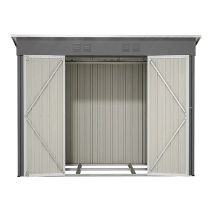 Tuinhuis – Tuinhuisje – Opslagschuur – Gereedschapshuis – Tuinschuur – 8x4FT – Gegalvaniseerd Staal – Waterdicht Met Ventilatie