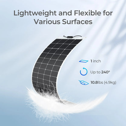 Flexibel Zonnepaneel – Buigbaar Paneel – Lichtgewicht Zonnepaneel – Draagbaar Zonnepaneel – Weerbestendig – Efficiënte Energieopwekking