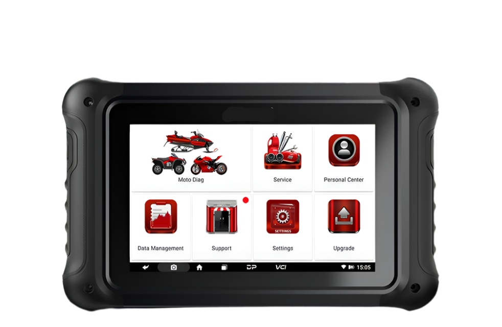 Motor Diagnose Tool – Motorfietsen Scanner – Foutcode Lezer – OBD2 Scanner – 7-Inch Touchscreen – 35+ Onderhoudsfuncties