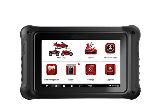 Motor Diagnose Tool – Motorfietsen Scanner – Foutcode Lezer – OBD2 Scanner – 7-Inch Touchscreen – 35+ Onderhoudsfuncties