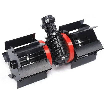 Benzine Grastrimmer - Grasmaaier - Bosmaaier - Kantenmaaier - Tuingereedschap - 35.4CC - 4-Takt 1KW, 4500-8500RPM – Rugzakmodel in Zwart/Rood