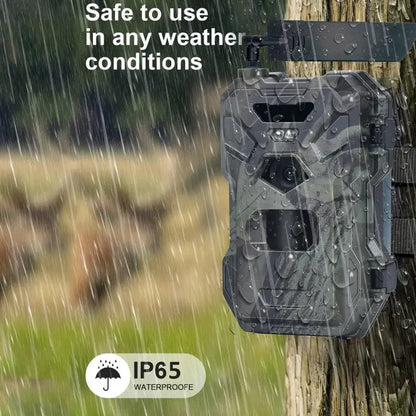 4G Wildlife Jachtcamera – Trail Camera – Wildcamera – Bewegingscamera – Nachtzichtcamera – 30MP Fotoresolutie – 4G Real-Time Meldingen - met 32GB
