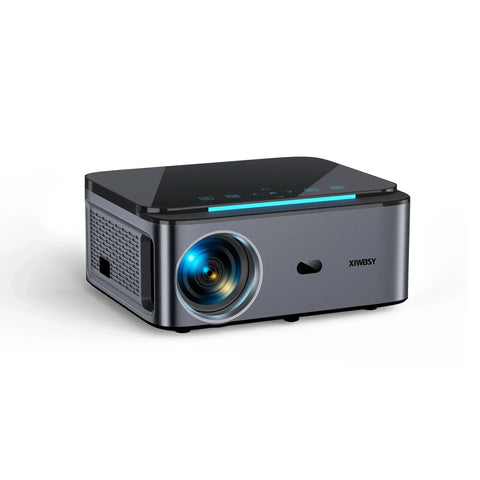 Xiwbsy - 8G Manual Focus1 - Beamer - Projector Beamer - Mini Meamer - 4k - Full HD 1080P - 1920x1080dpi - Automatic focus - with WiFi - 25000Lumens - 108W - Black