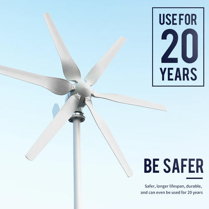 3000W High Efficiency Wind Turbine Off Grid System 12V 24V 48V Output Voltage 220V 230V Home Appliance Power Supply System