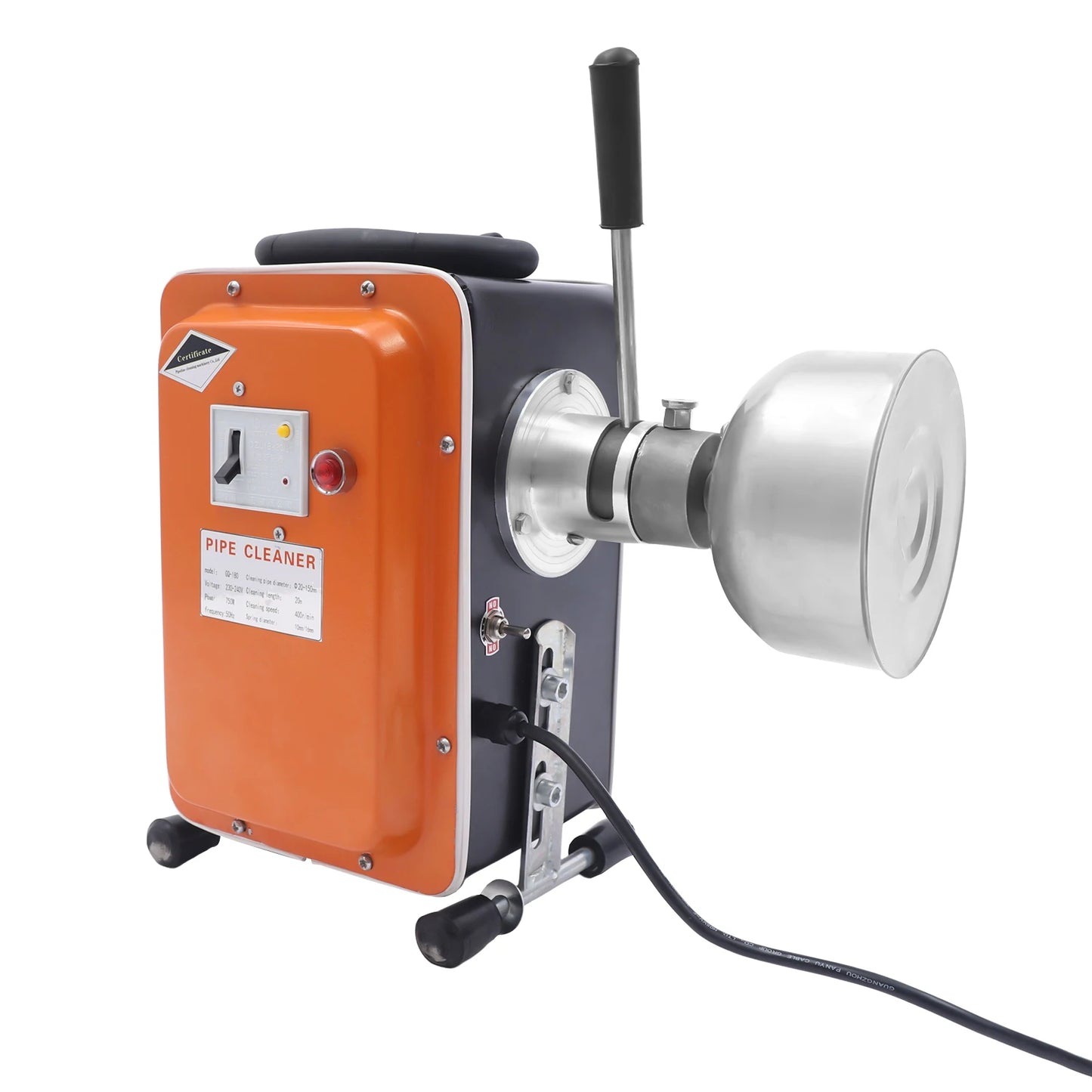 Elektrische Afvoerreiniger – Rioolontstopper – Leidingschroever – Afvoerontstopper – 750W Motor – 20 Meter Spiralen