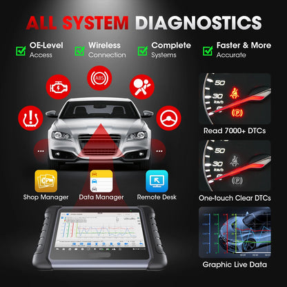 OBD2 Scanner – Auto Diagnose Tool – Foutcode Uitlezer – Diagnosetool – Bi-Directionele Communicatie – 150+ Automerken – Android 11